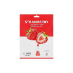 5C CURE lakštinė veido kaukė su braškių ekstraktu, 1 vnt.