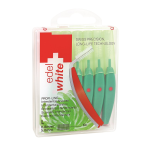 EDELWHITE tarpdančių šepetėliai, 0,8 mm, 6 vnt.