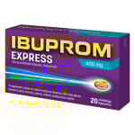 IBUPROM EXPRESS, 400 mg, minkštosios kapsulės, N20