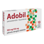 ADOBIL, 500 mg/150 mg, plėvele dengtos tabletės, N10