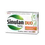 SINULAN FORTE DUO kvėpavimo takams ir imunitetui, 15 tablečių, 15 tablečių