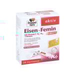 DOPPELHERZ AKTIV IRON-FEMIN DIRECT, miško uogų skonio, nuo 14 m., 20 pakelių