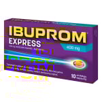 IBUPROM EXPRESS, 400 mg, minkštosios kapsulės, N10