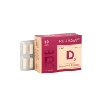REXSAVIT LIPO D3 4000, 30 kietųjų kapsulių