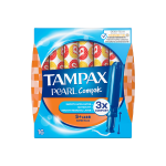 TAMPAX tamponai COMPAK PEARL SUPER PLUS, 16 vnt.