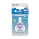 DR. BROWN'S IV lygio žindukai siauro kaklelio buteliukams, nuo 9 mėn., 2 vnt.