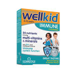 WELLKID IMMUNE, vaisių skonio, 30 kramtomųjų tablečių