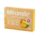 MIRAMILE augalinės pastilės 3 IN 1, citrinų ir medaus skonio, 12 vnt.