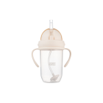 CANPOL BABIES neišsipilanti gertuvė su šiaudeliu, 270 ml, crème,  56/623_cre, 1 vnt.