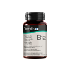 BERTIL´S VITAMINAS B12 1000 µg + FOLIATAS 250 µg,  apelsinų skonio, 100 čiulpiamų tablečių