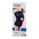 ORLIMAN atsegamas kelio įtvaras su šoniniais sutvirtinimais ACN802, universalus dydis, juoda spalva, 1 vnt.