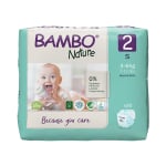 BAMBO NATURE ekologiškos sauskelnės  2, 3–6 kg, LT-EKO-001, 30 vnt.