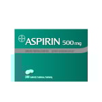 ASPIRIN, 500 mg, Tabletės, N100
