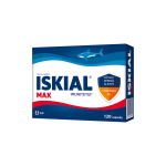 ISKIAL MAX ryklių kepenų aliejus + vitaminas D, 120 kapsulių