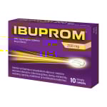 IBUPROM, 200mg, dengtos tabletės, N10