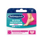 SALVEQUICK „Blister prevention“ pūslių prevencijos pleistrai kulnams, 6 vnt.