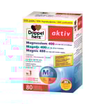 DOPPEL HERZ ACTIV MAGNESIUM 400 + FOLSAURE + B-KOMPLEX, 80 tablečių