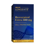 WALMARK LONGEVIT Resveratrol Extra 500 mg, 60 kapsulių