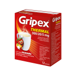 GRIPEX THERMAL, 300/20/5 mg, milteliai geriamajam tirpalui, N12