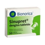 SINUPRET, dengtos tabletės, N50