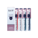 ROYAL DENTA ypač minkšti dantų šepetėliai su sidabru SILVER SUPER SOFT, 4 vnt.