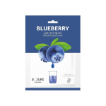 5C CURE lakštinė veido kaukė su mėlynių ekstraktu, 1 vnt.