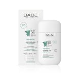 BABÉ mineralinis apsauginis veido fluidas nuo saulės kūdikiams ir vaikams MINERAL SUPER FLUID SPF50, 50 ml