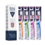 ROYAL DENTA minkšti dantų šepetėliai SILVER SOFT, 4 vnt.