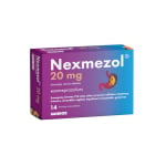 NEXMEZOL, 20mg, Skrandyje neirios tabletės, N14