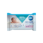 CANPOL BABIES drėgnos servetėlės kūdikiams ir vaikams, 99 % vandens, 60 vnt., 60 vnt.