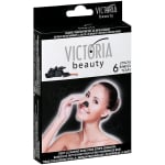 VICTORIA BEAUTY giliai nosies poras valančios  juostelės su anglimi, 6 vnt.