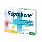 SEPTABENE citrinų ir medaus skonio, 3 mg/1 mg, kietosios pastilės, N16