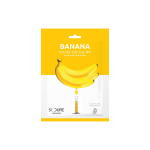 5C CURE lakštinė veido kaukė su bananų ekstraktu, 1 vnt.