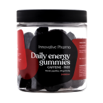 INNOVATIVE PHARMA DAILY ENERGY GUMMIES, be kofeino, 60 guminukų