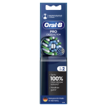 ORAL-B elektrinio dantų šepetėlio galvutės CROSS ACTION PRO, juodos, 2 vnt.