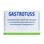 GASTROTUSS tabletės nuo refliukso, 24 kramtomosios tabletės