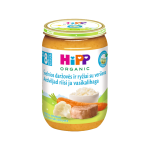 HiPP ekologiška švelnių daržovių su ryžiais ir veršiena tyrelė, LT-EKO-001, nuo 8 mėn., 220 g