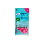 TEPE tarpdančių šepetėliai, 0,4 mm, rožinė spalva, 8 vnt.