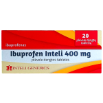 Ibuprofen Inteli 400 mg, plėvele dengtos tabletės, N20