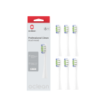 OCLEAN pakaitinės galvutės PROFESSIONAL CLEAN P1C1 W06, balta spalva, 6 vnt.