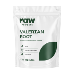 RAW POWDERS VALERIJONŲ ŠAKNYS, 500 MG, 120 kapsulių