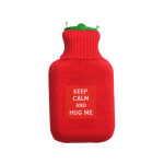 MEDRULL šildyklė su megztuku, raudona spalva, su užrašu, 1 vnt.