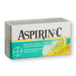 ASPIRIN-C, 400 mg/240 mg, Šnypščiosios tabletės, N10
