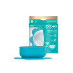 BABOO silikoninis dubenėlis prilimpančiu dugnu, 6+ mėn., turkio spalva, 1 vnt.