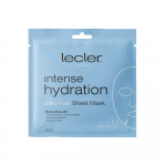LECLER drėkinanti lakštinė veido kaukė INTENSE HYDRATION, 1 vnt.