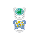 DR.BROWN'S čiulptukai PREVENT BUTTERFLY 6-18 mėn., mėlyni, 2 dėžutė+dangteliai