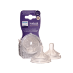 PHILIPS AVENT silikoninis žindukas NATURAL RESPONSE (1/652), lėta tėkmė, (3),  nuo 1 mėn., 2 vnt.