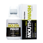 FREZYDERM burnos skalavimo skystis CHLORHEXENE PRO, nuo 6 m., 250 ml