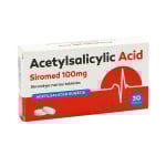 Acetylsalicylic Acid Siromed 100 mg, Skrandyje neirios tabletės, N30