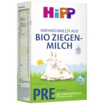 HIPP PRE ekologiškas ožkų pieno mišinys pradiniam kūdikių maitinimui (LT-EKO-001), nuo gimimo, 400 g